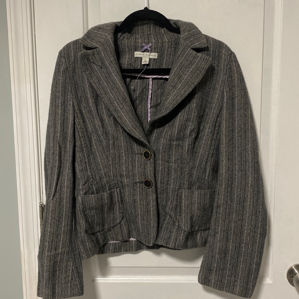 Banana republic grey blazer size US 12